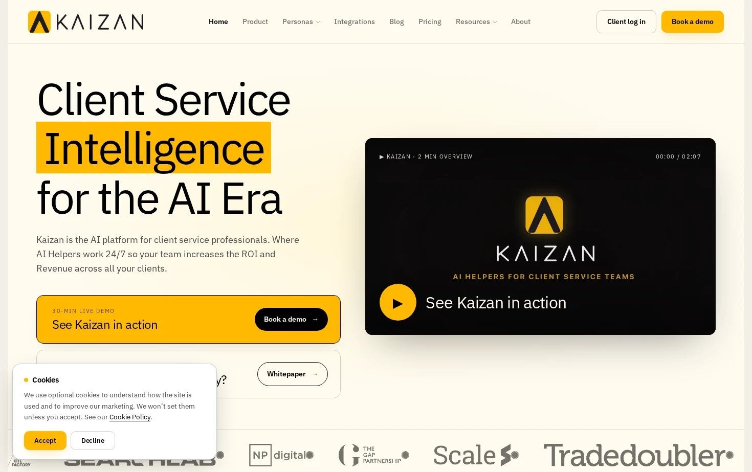 Kaizan 页面快照